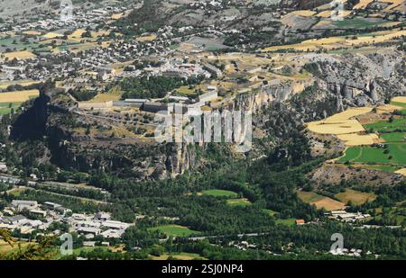 Montagnes dans les environs de Risoul. Banque D'Images