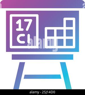 Tableau périodique icône vectorielle illustration de conception Illustration de Vecteur