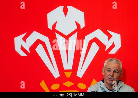 Photo du dossier datée du 17/01/23 de Warren Gatland. Le deuxième règne de Warren Gatland en tant qu’entraîneur-chef du pays de Galles semble approcher de sa conclusion, selon les rapports. Date d'émission : mardi 11 février 2025. Banque D'Images