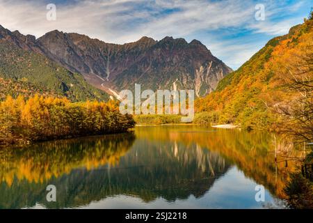 Parc national de Kamikochi, préfecture de Nagano, Japon. Point de repère pour l'attraction touristique au Japon Banque D'Images