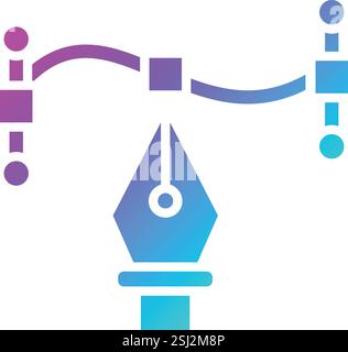 Icône vectorielle de l'outil Plume illustration de conception Illustration de Vecteur
