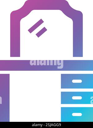 Coiffeuse icône vectorielle illustration de conception Illustration de Vecteur