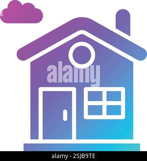 Illustration de conception d'icône de vecteur de maison Illustration de Vecteur