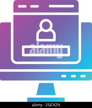 Connexion Web icône vectorielle illustration de conception Illustration de Vecteur