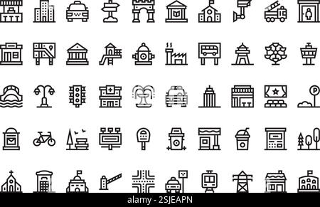 Collection d'icônes vectorielles de haute qualité avec contour modifiable. Idéal pour les projets professionnels et créatifs. Illustration de Vecteur