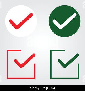 Collection diverse d'icônes de coche, la collection globale d'icônes de coche Illustration de Vecteur