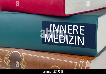 Titre du livre - médecine interne Banque D'Images