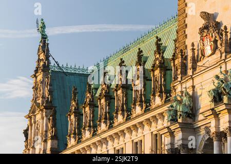 L'hôtel de ville, Hambourg, Allemagne Banque D'Images