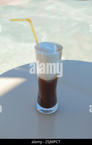 Freddo Capuccino, Crète, Grèce Banque D'Images