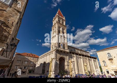 La cathédrale de Lawrence à Trogir, Croatie, Europe Banque D'Images