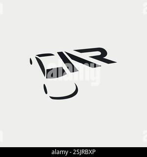 Conception de logo de texte de voiture vectorielle Illustration de Vecteur