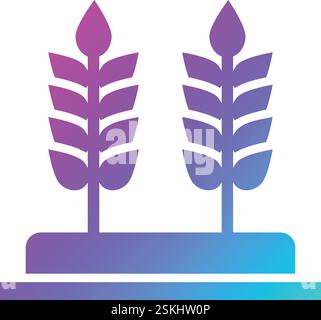 Illustration de conception d'icône de vecteur de blé Illustration de Vecteur