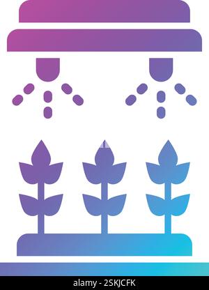 Illustration de conception d'icône de vecteur d'irrigation Illustration de Vecteur