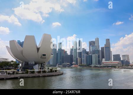 Sciences de l'Art Museum, Marina Bay, Singapour Banque D'Images