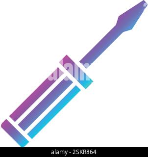 Illustration de conception d'icône de vecteur de tournevis Illustration de Vecteur