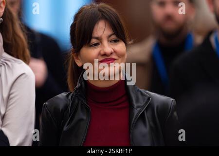 Politique espagnole 2025 : séance de contrôle du gouvernement au Congrès des députés Sira Rego, ministre espagnole de la jeunesse et de l'enfance, vue au Congrès espagnol des députés le 12 février 2025 à Madrid, Espagne. Copyright : xAlbertoxGardinx AGardin 20250212 Politics Spain Congress 0071 Banque D'Images