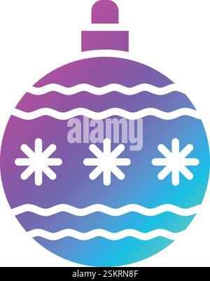 Boule de Noël Vector icône Design illustration Illustration de Vecteur