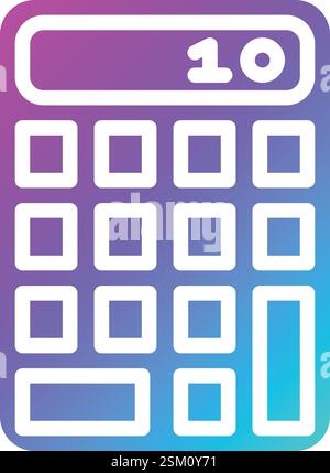 Illustration de la conception de l'icône du vecteur de la calculatrice Illustration de Vecteur