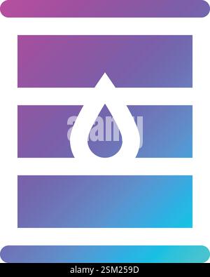 Illustration de conception d'icône de vecteur de baril ECO Illustration de Vecteur