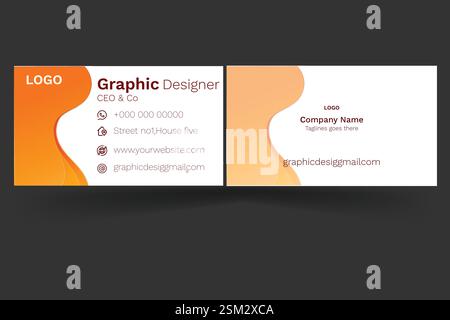 Design de carte d'affaire Illustration de Vecteur