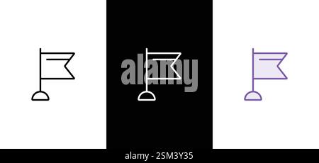 objectif cible réussite de la mission icône défi d'affaires objectif et réalisation avec sommet de montagne de randonnée et la gestion du marketing de symbole de flèche de but Illustration de Vecteur