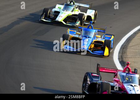 Newton Iowa, 13 juillet 2024 : Kyffin Simpson Hy-Vee INDYCAR Race 1 à Iowa Speedway, Banque D'Images