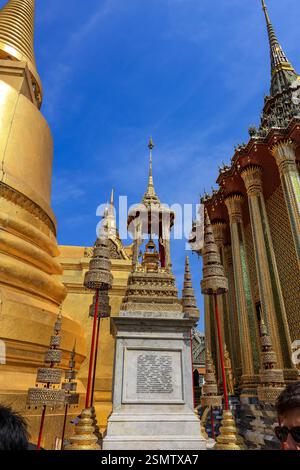 Le Temple du Bouddha d'Émeraude et le Grand Palais. (Wat Phra Kaew) Banque D'Images
