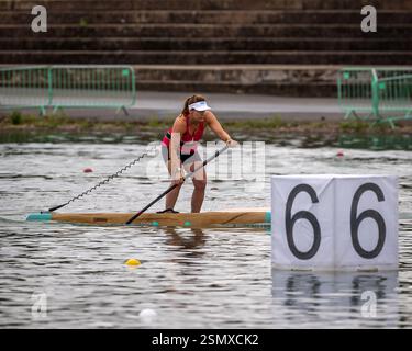 GBSUP National Race Series, Championnats de sprint au National Watersports Centre, Holme Pierrepont Country Park, Nottingham, Royaume-Uni Banque D'Images