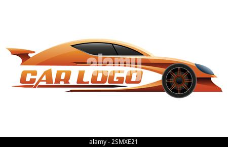 logo de voiture pour votre entreprise ou illustration vectorielle d'entreprise isolé sur fond blanc Illustration de Vecteur