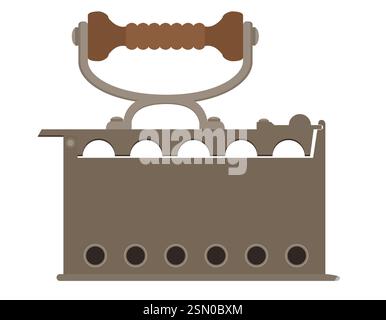 rétro vieilles icônes vintage style plat illustration vectorielle isolée sur fond blanc Illustration de Vecteur