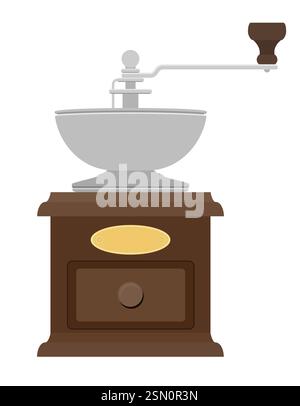 rétro vieilles icônes vintage style plat illustration vectorielle isolée sur fond blanc Illustration de Vecteur