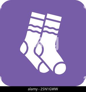 Illustration de conception d'icône de vecteur de chaussettes Illustration de Vecteur