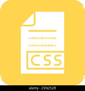 Illustration de conception d'icône vectorielle CSS Illustration de Vecteur