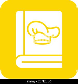 Livre de chef Vector Icon Design illustration Illustration de Vecteur