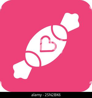 Illustration de conception d'icône de vecteur de bonbons Illustration de Vecteur