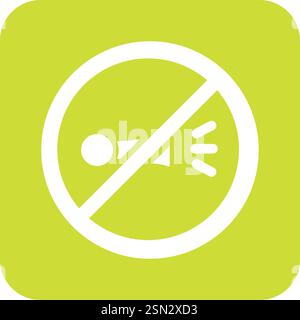 Aucune illustration de conception d'icône de vecteur de klaxon Illustration de Vecteur