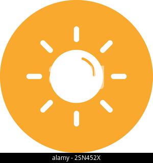 Illustration de la conception d'icônes Sun Vector Illustration de Vecteur