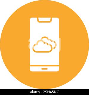 Illustration de la conception d'icône Vector de l'application météo Illustration de Vecteur