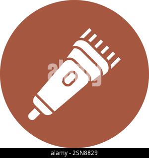 Illustration de conception d'icône de vecteur de tondeuse à cheveux Illustration de Vecteur