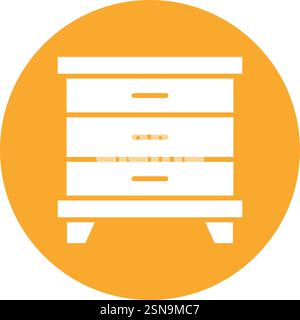 Illustration de conception d'icône de vecteur d'armoire Illustration de Vecteur
