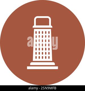 Illustration de conception d'icône vectorielle de râpe à fromage Illustration de Vecteur