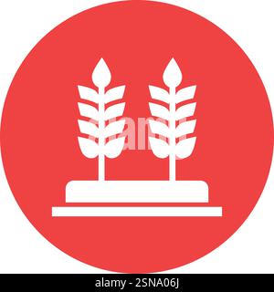 Illustration de conception d'icône de vecteur de blé Illustration de Vecteur
