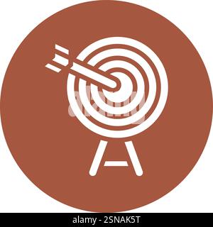 Illustration de la conception de l'icône de vecteur cible Illustration de Vecteur