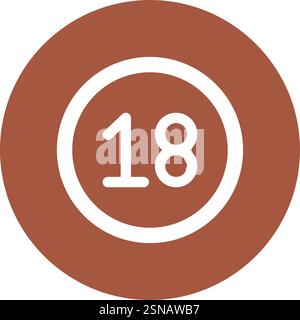 Dix-huit illustrations de conception d'icônes vectorielles Illustration de Vecteur