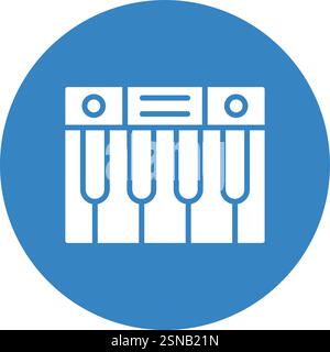 Illustration de conception d'icône de vecteur de piano Illustration de Vecteur