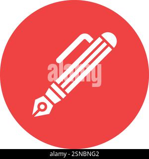 Illustration de conception d'icône de vecteur de stylo Illustration de Vecteur