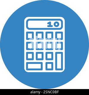 Illustration de la conception de l'icône du vecteur de la calculatrice Illustration de Vecteur