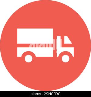 Illustration de conception d'icône de vecteur de camion de livraison Illustration de Vecteur