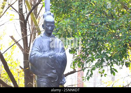 Statue du Prince Shotoku dans le Philosophical Hall Park Banque D'Images