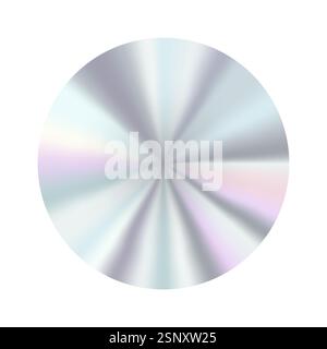 Ensemble d'autocollants holographiques avec badges dégradés métalliques brillants, étiquettes Vintage, icônes de vente premium et étiquettes de réduction pour les entreprises Illustration de Vecteur